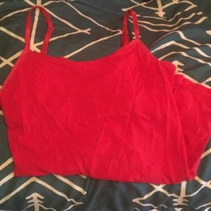 Girls red cami